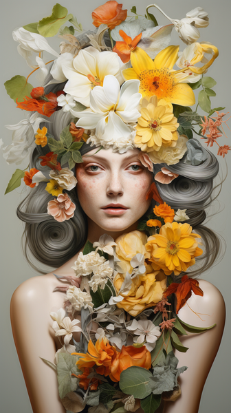 Canvas Wall Art - Creative Women Art - HD0190