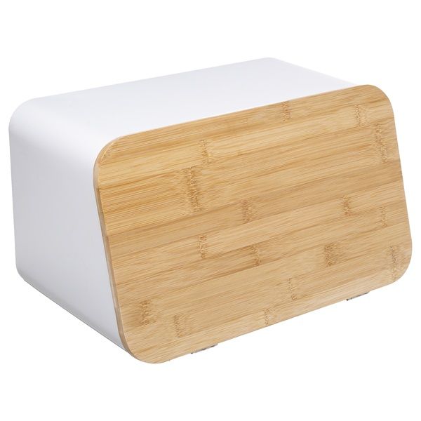 5five Aluminium Bread Box with Bamboo Lid 22.5x37x23.5cm