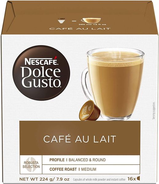 NESCAFÉ Dolce Gusto Cafe Au Lait Coffee 16 Capsules