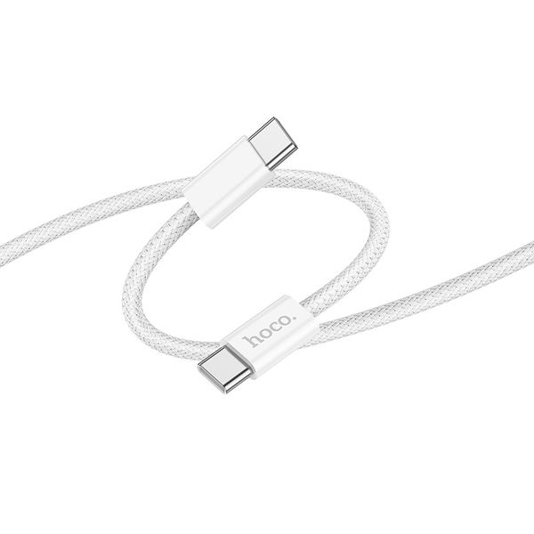 Type-C to Type-C Fast Charging Data Cable Hoco X105 White