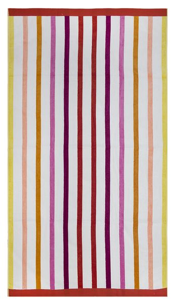 Bunty Jacquard Beach Towel 100x180cms 800gms – Stripe 10 White