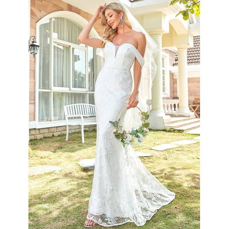 Floral Lace Off Shoulder Fit And Flare Wedding Dress Summer Dresses Shop Today. Get it Tomorrow takealot