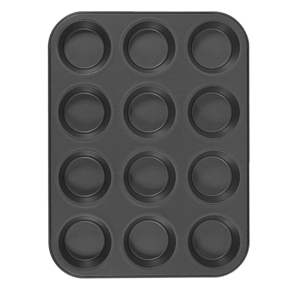 12 Slot Carbon Steel Non-Stick Muffin Pan