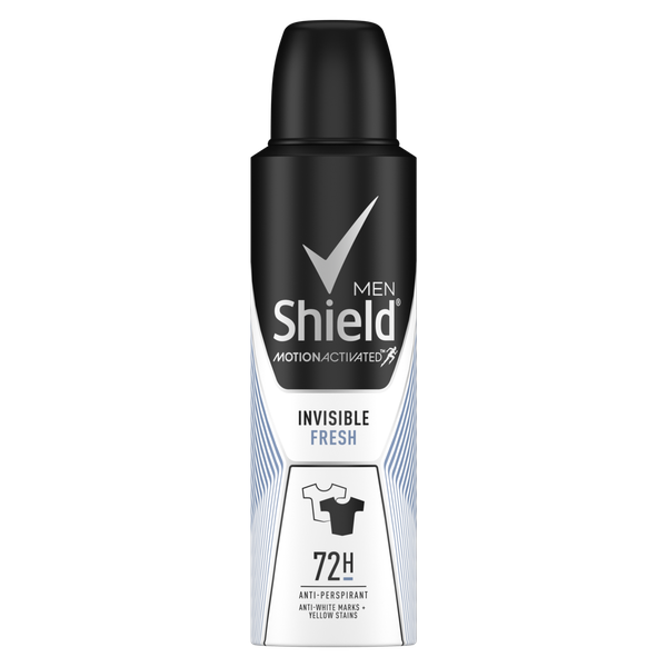 Shield Men Invisible Fresh Antiperspirant Deodorant Body Spray 6x150ml