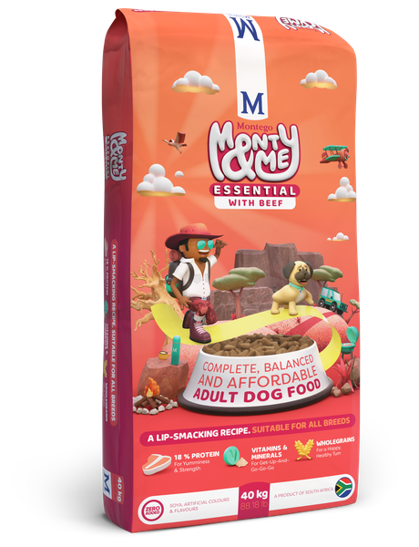 Montego Monty &amp; Me - Essential Beef Adult Dog Food - 40 kg