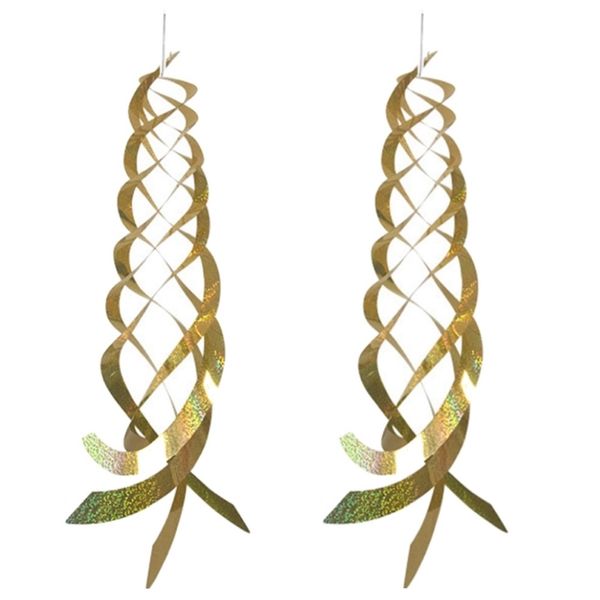 Garden Pest Control Hanging Reflective Bird Repeller Spiral Set Of 2 (38cm)