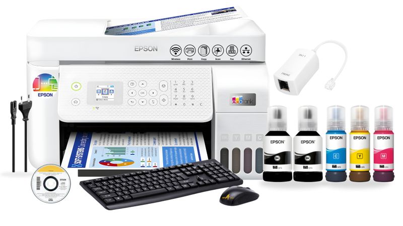 Epson EcoTank Printer L5296 printer Print,copy,scan,Wi-Fi,USB,Network,fax