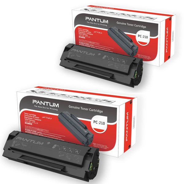 Pantum PC210 Black Laser Toner Cartridge - 2 Pack