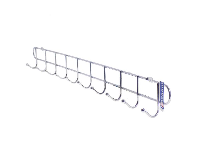 Elegant Multi-Function Wall Hook Chrome - 10 Hooks
