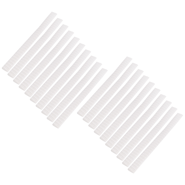 20 Pcs Make Up Brushes Protectors Cover Sheath Net White