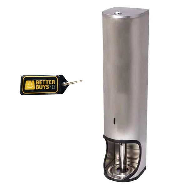 Toilet Paper Roll Dispenser - TR5 - Stainless Steel &amp; Gel Key Holder