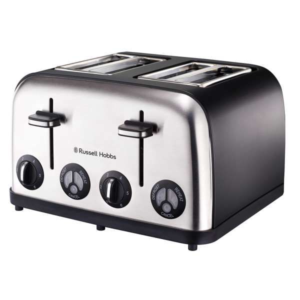Russell Hobbs 4 Slice Matte Black Toaster