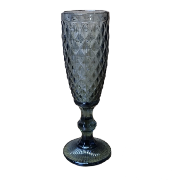 Deluxe Grey Champagne Glass - Set of 6 Pieces | Shop Today. Get it ...