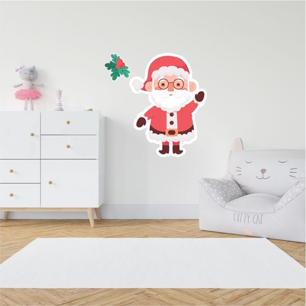 Santa Claus Waving Hand Decal