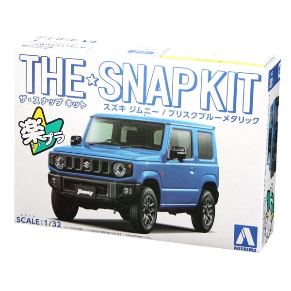 Aoshima 05778 1/32 Suzuki Jimny Brisk Blue Metallic Snap Kit
