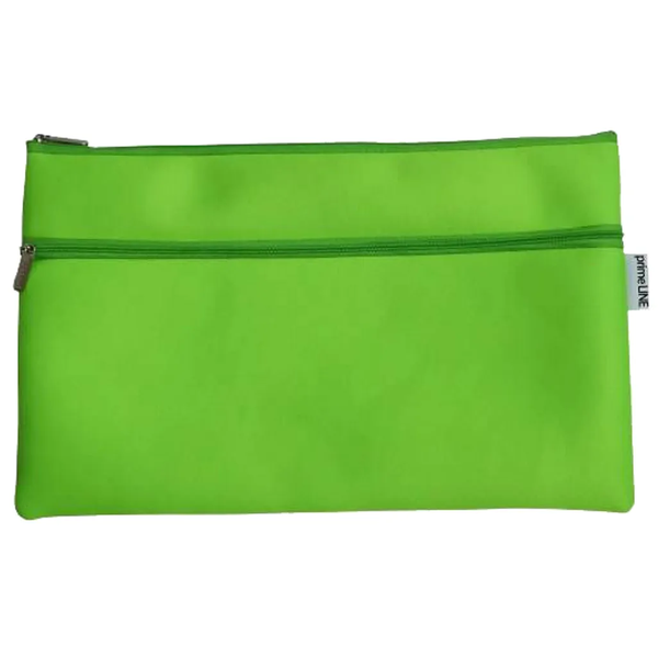 PrimeLine Blue Neoprene Double Pencil Case 35cm