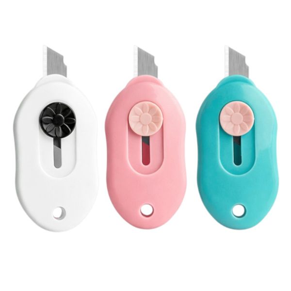 2 Pack - Portable Mini Paper Cutter Knife - Multicolour