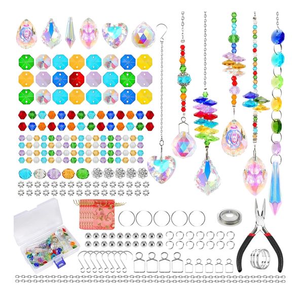 Craft Garden Crystal Sun Catcher Kit - Colourful Beads - 460 Piece