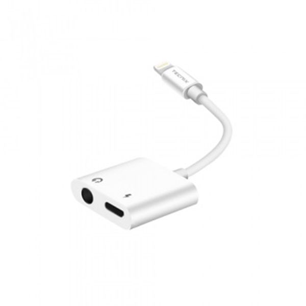 Tecnix Lightning to Audio Jack 3.5mm + Charging Adapter