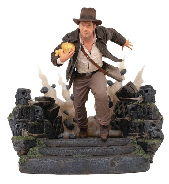 Raiders Of The Lost Ark DLX Gallery Escape with Idol PVC Statue