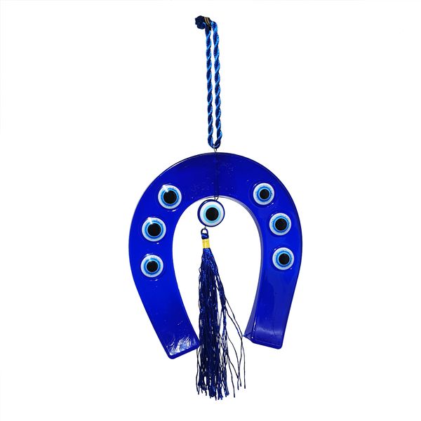 Evil Eye Horse Shoe - Hanging Ornament