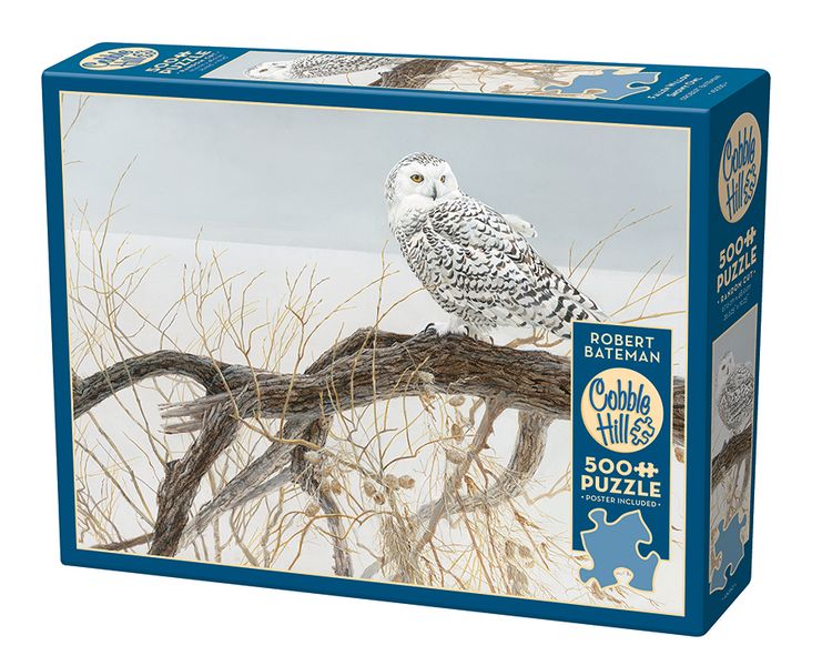 Cobble Hill Fallen Willow - Snowy Owl 500 Piece Puzzle
