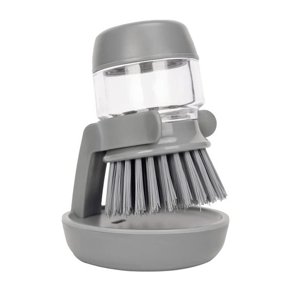Dishes Cleaning Scrub Brush With Drip Tray