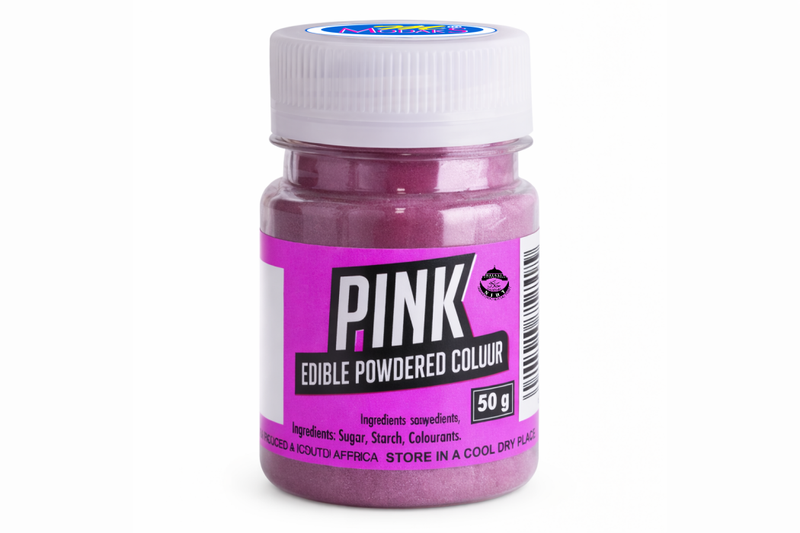 Pink Edible Powder Colour 6 x 50 g - Modaks