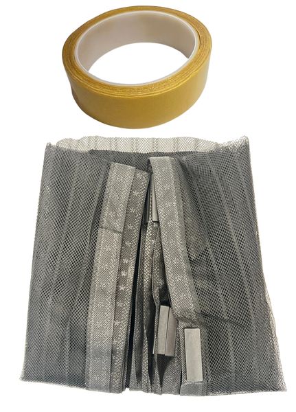 Black Magnetic Mesh Screen Door