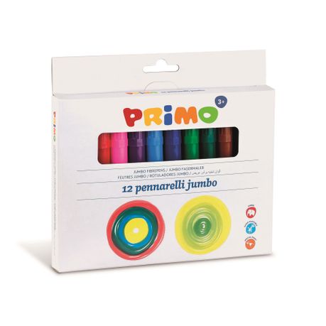 Primo 603JUMBO12 Felt Pen Multicolour 12 pc(s) Accessories