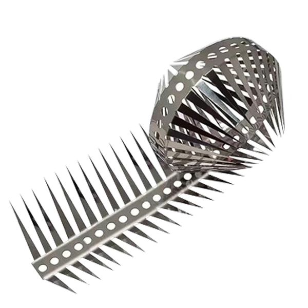 Garden Humane Deterrent Repellent Stainless Steel Bird Spikes (1m)