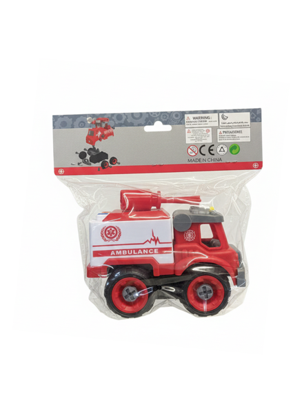 DIY Assembly Truck Ambulance with Screwdriver - Educational Toy