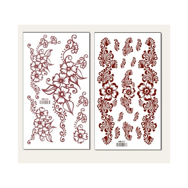 Henna Flower Temporary Tattoo