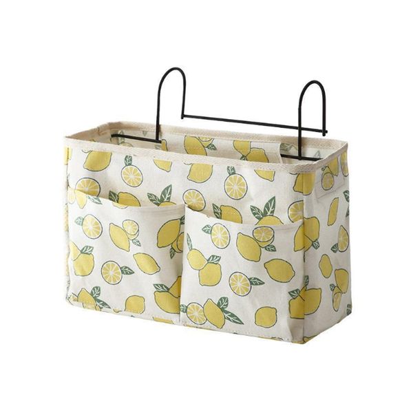 Hanging Storage Bag with Pockets - Yellow