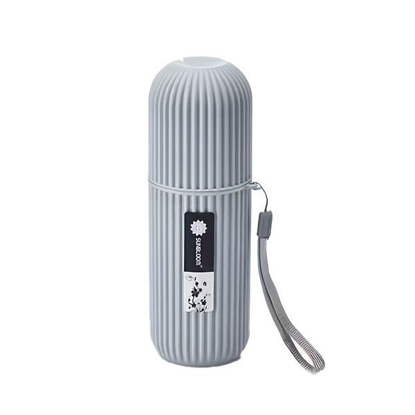 Leak Proof Portable Toothbrush Storage Box with Hanging Rope