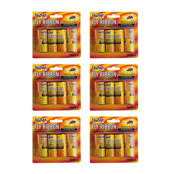 Vastrap Fly Ribbons - 6 Packs Of 4
