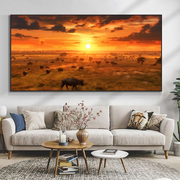 Canvas Wall Decor - Savannah Symphony Safari View - 0244