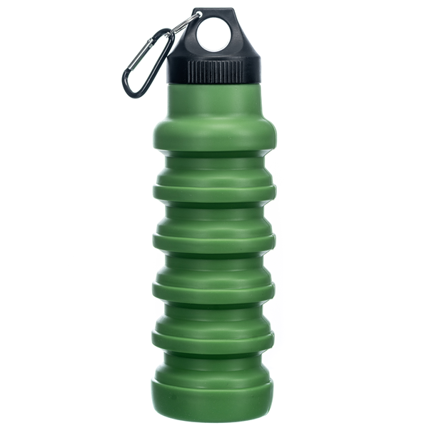 Foldable 500ml Water Bottle - Green