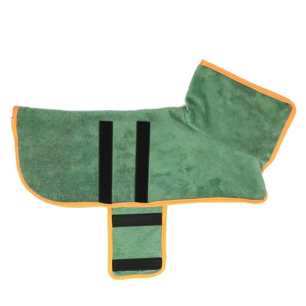 Pet dog bathing absorbent and quick-drying towel bathrobe-M