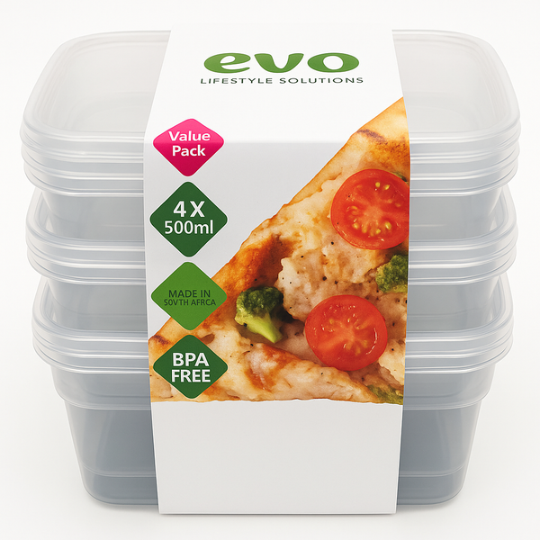 Evo Lifestyle Solutions Transparent-Grey Storage Containers