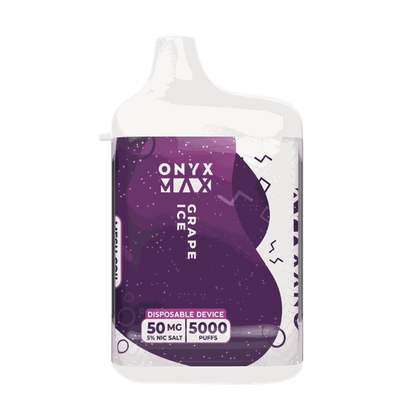 Onyx Max 5000 puff Disposable Vape - Grape Ice 50MG