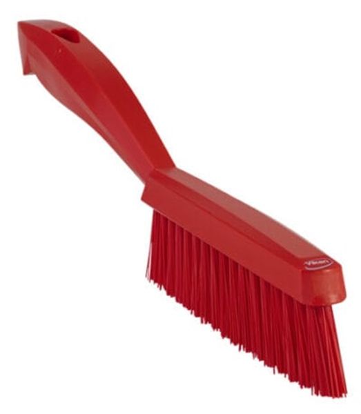 Short Handle Hand Brush Red