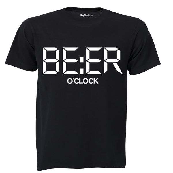 BEER O'Clock - Mens - T-Shirt - White