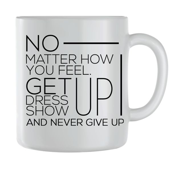 Get Up Coffee Mugs for Men Women Motivational Sayings Graphic Cups Gift 154
