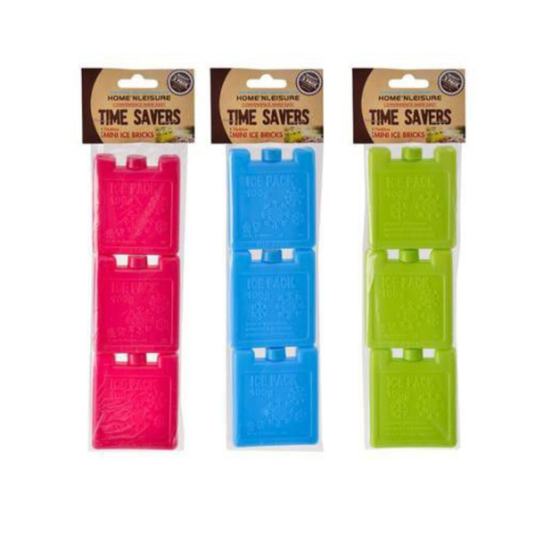 Mini Ice Bricks - Pink, Green &amp; Blue (Combo Pack of 3)
