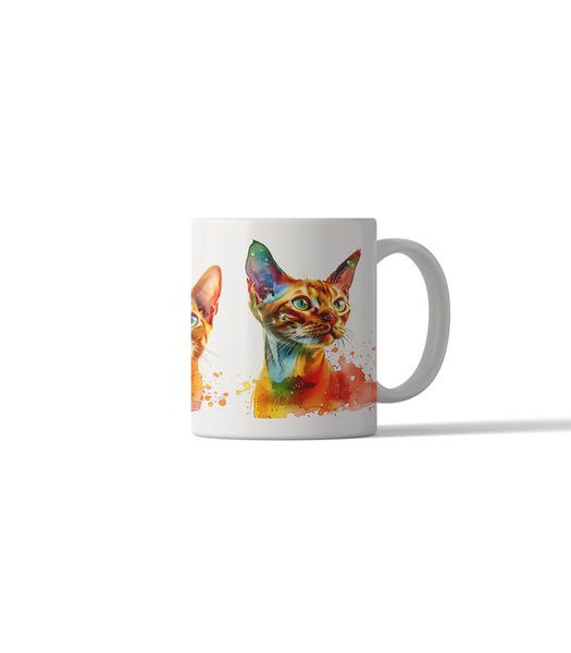 Cat Portrait 11oz DSG64 Printed Coffee Mug Gift