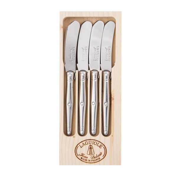 Laguiole by Jean Dubost - France 4 Piece Spreaders - Stainless Steel