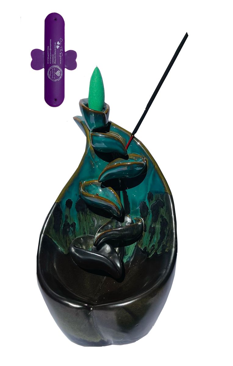 Ceramic Falling Petals Backflow Incense Cone Burner Shop Today. Get