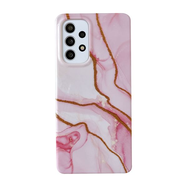 Gold Glitter Marble Design Phone Cover for Samsung Galaxy S22 Plus
