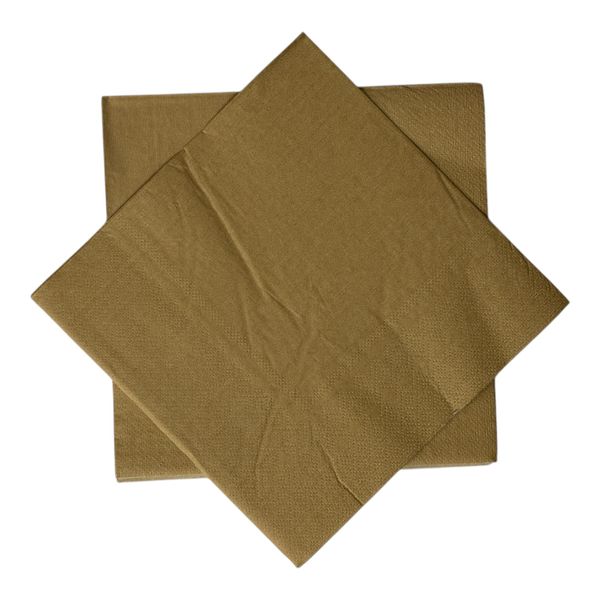 Majestic Gold Paper Serviettes, 20 Piece